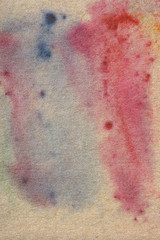 Watercolor painting on recycle paper.