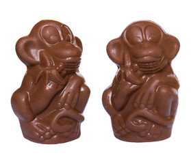 Chocolate monkeys figures