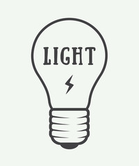 Fototapeta premium Vintage lamp and lighting logo, emblem, badge and design element