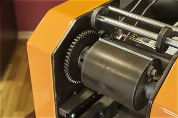 Printing labels on Label Printing machine - Old printing machine