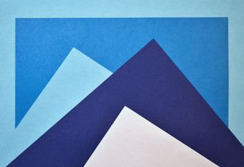 blue paper mountain peaks