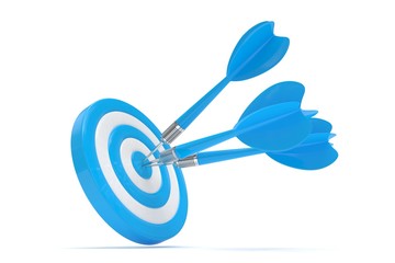 Three arrows darts in center.