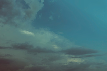 Naklejka premium blue sky with cloud, image vintage background