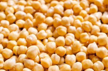 Background of raw chickpeas