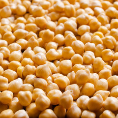 Background of raw chickpeas
