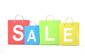 sale written on shopping bag