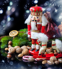 Christmas Decoration with a Nutcracker 