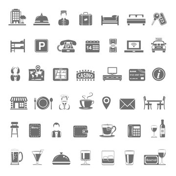 Black Icons - Hotel and Restaurant