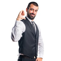 Man proud of himself