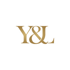 Y&L Initial logo. Ampersand monogram logo