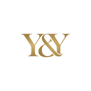 Y&Y Initial logo. Ampersand monogram logo