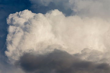 fluffy cloud on sky, dramatic cloudy sky background