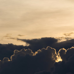 dramatic moody sunset sky