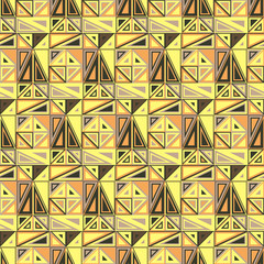 Vector seamless pattern. Consists of geometric elements.The elements have a triangular shape and different color.