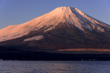 山中湖より富士山朝焼け