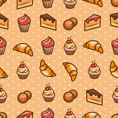 sweets seamless pattern