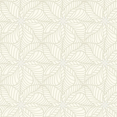 The geometric pattern of abstract leaves. Seamless background vector