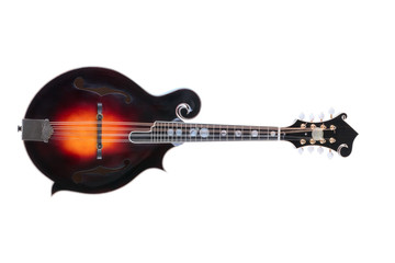 Handmade mandolin on a white background - 98555106