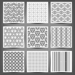 Set of Arabic seamless patterns, vector