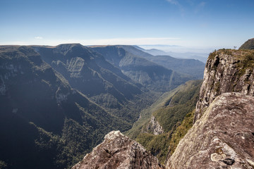 Fototapeta na wymiar View of Canion Fortaleza - Serra Geral National Park - Cambara d