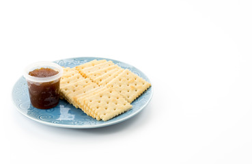biscuit with pineapple jam