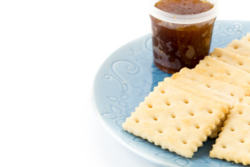 biscuit with pineapple jam