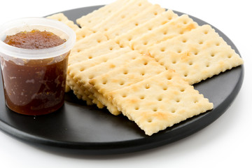 biscuit with pineapple jam