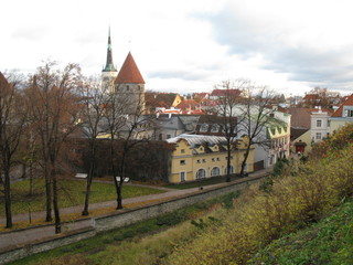 Obraz premium Старый Таллинн осенью. Эстония