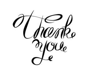 Thank you lettering card