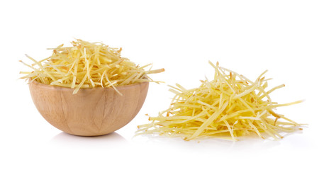  slice ginger on white background