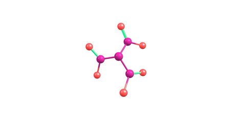 Trinitramide molecule isolated on white