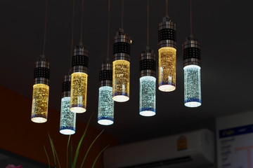 Many colorful lamp with various pattern