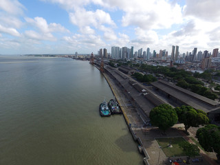 BELEM DO PARA, BRAZIL - CIRCA NOVEMBER 2015: Aerial view of Belem do Para