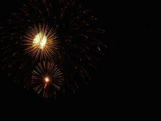 Fototapeta premium Fireworks in the night sky
