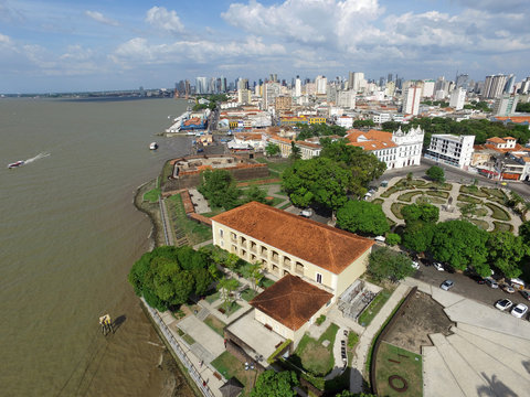 BELEM DO PARA, BRAZIL - CIRCA NOVEMBER 2015: Aerial view of Belem do Para