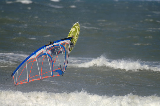 windsurfer in der nordsee