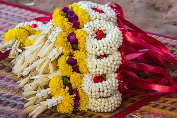 beautiful garland art of thailand