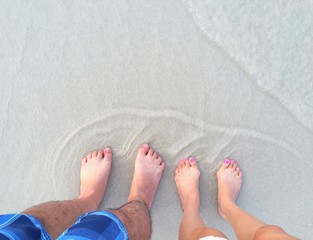 couple feet and wave