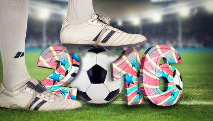 Fußballer im Stadion 2016