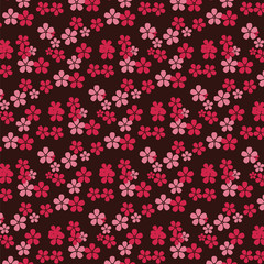 Fototapeta na wymiar Cherry Flowers pattern. Vector