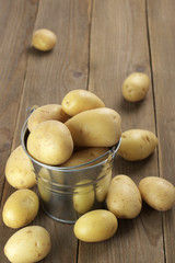 Potatoes in bucket