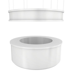 Blank exhibition stand