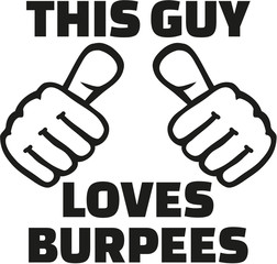 This guy loves burpees