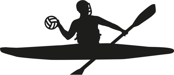 Canoe polo silhouette