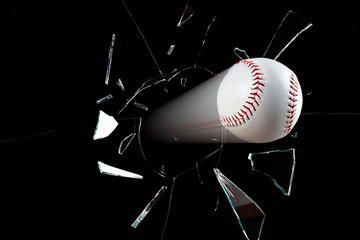 Baseball Breaks Window © Phil McDonald