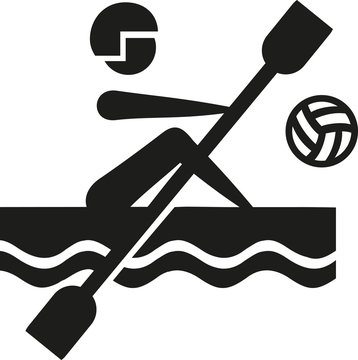 Canoe polo pictogram