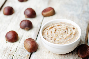 homemade chestnut paste
