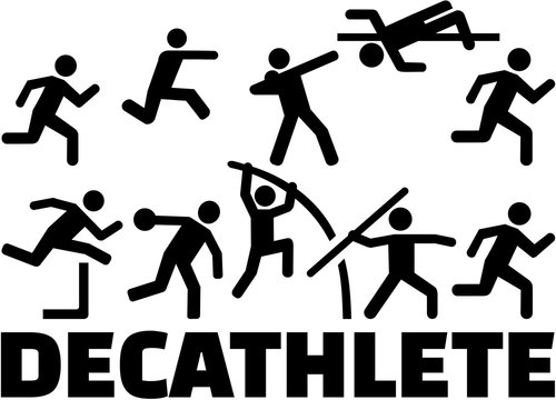 Decathlon pictogram set