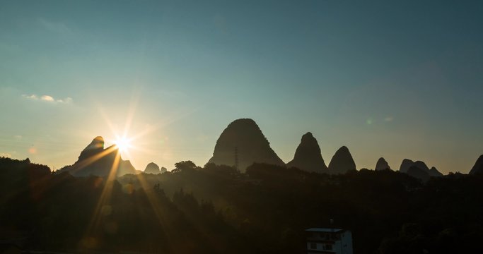 4K Zick Zack Sonnenaufgang