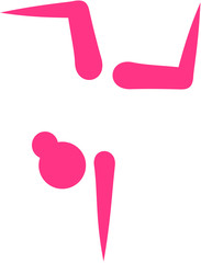 Rhythmic gymnastics pictogram